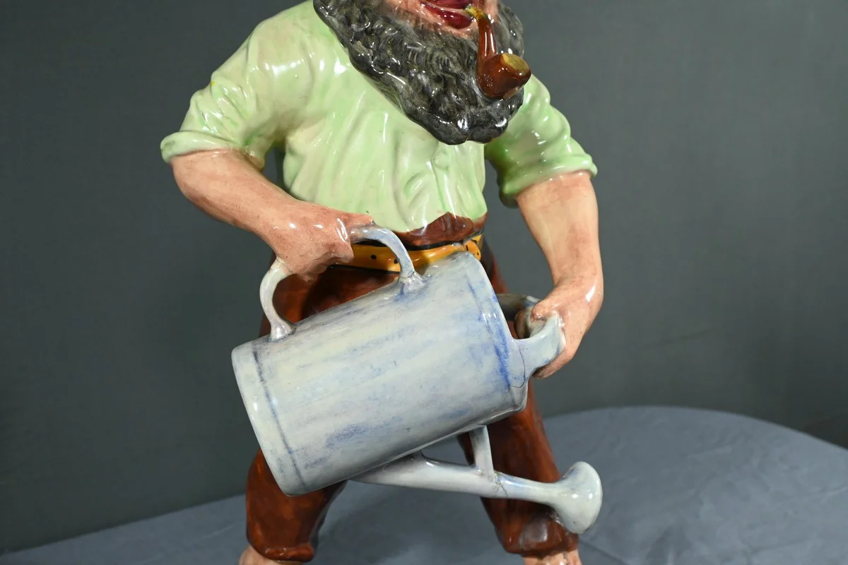 Gnome en Faïence Polychrome - Milieu XXe