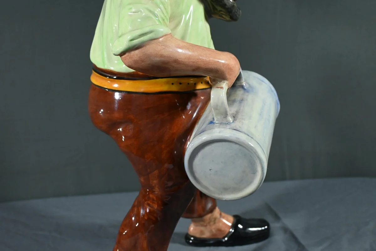 Gnome en Faïence Polychrome - Milieu XXe