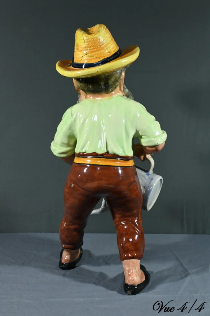 Gnome en Faïence Polychrome - Milieu XXe