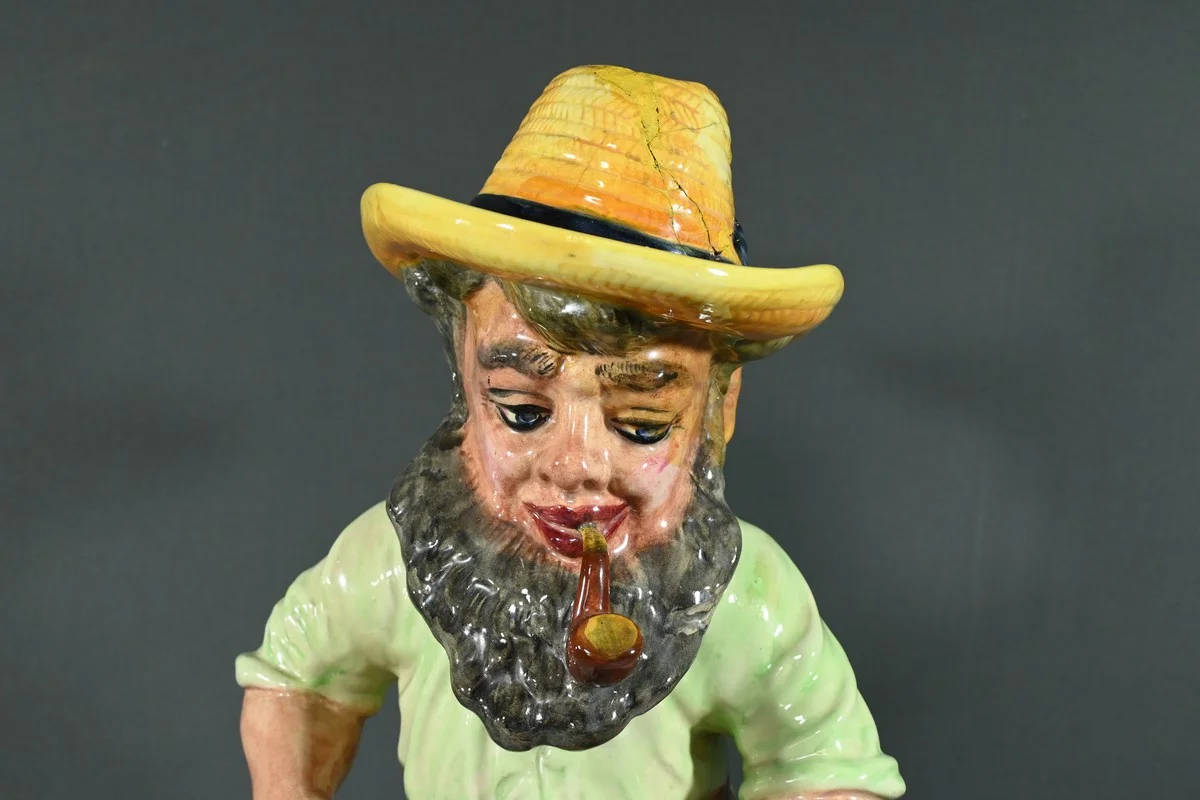 Gnome en Faïence Polychrome - Milieu XXe