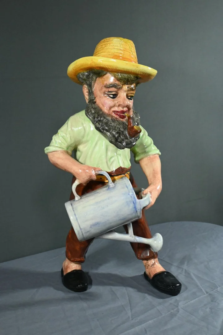 Gnome en Faïence Polychrome - Milieu XXe