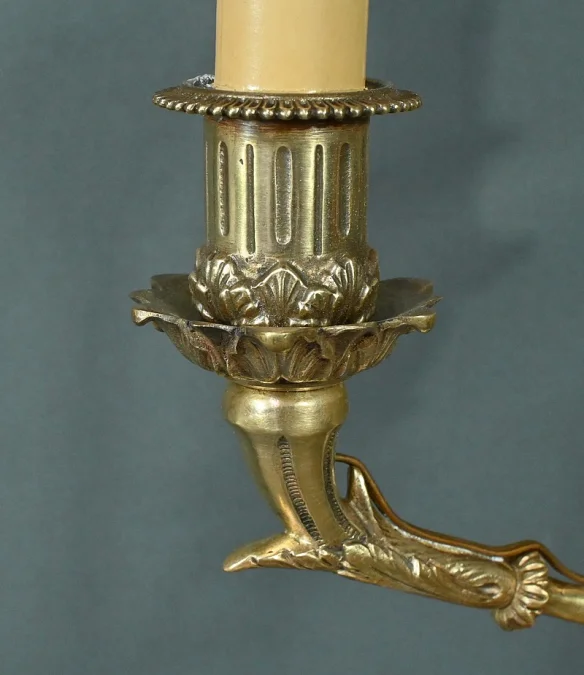 Importante Lampe en Onyx et Bronze, style Louis XVI – XXe