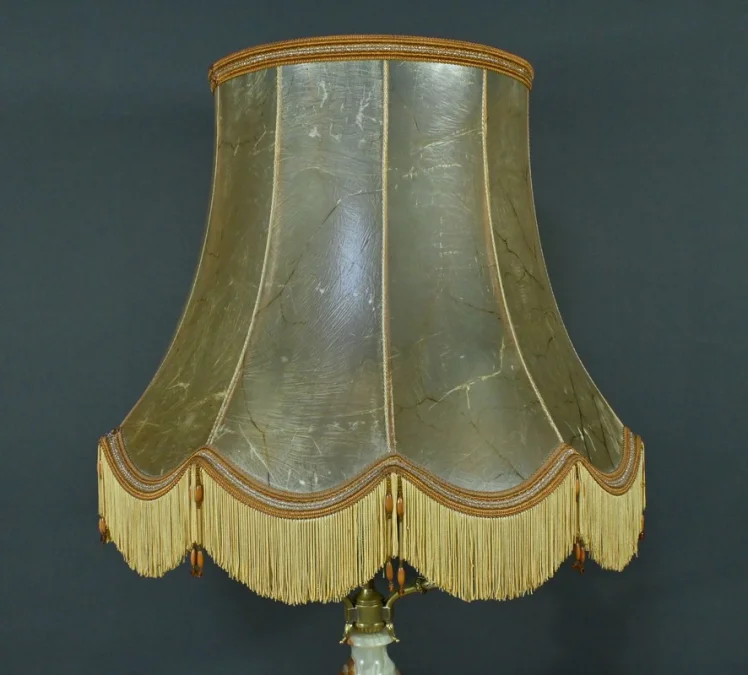 Importante Lampe en Onyx et Bronze, style Louis XVI – XXe