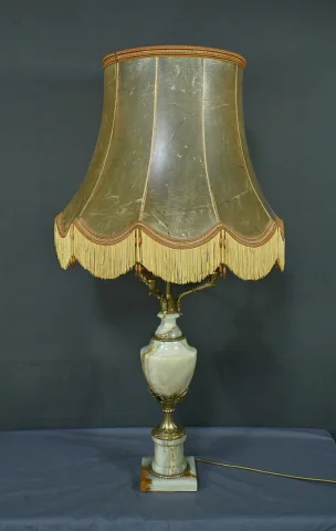 Importante Lampe en Onyx et Bronze, style Louis XVI – XXe