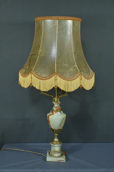 Importante Lampe en Onyx et Bronze, style Louis XVI – XXe