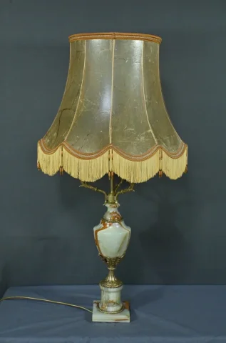 Importante Lampe en Onyx et Bronze, style Louis XVI – XXe