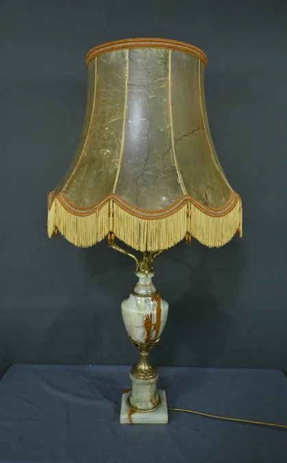 Importante Lampe en Onyx et Bronze, style Louis XVI – XXe