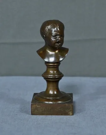 Statuette en Bronze « Jean qui pleure » d’après J-A. Houdon – Fin XIXe