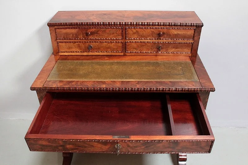 Bureau Louis-Philippe à Gradin en Acajou XIXe