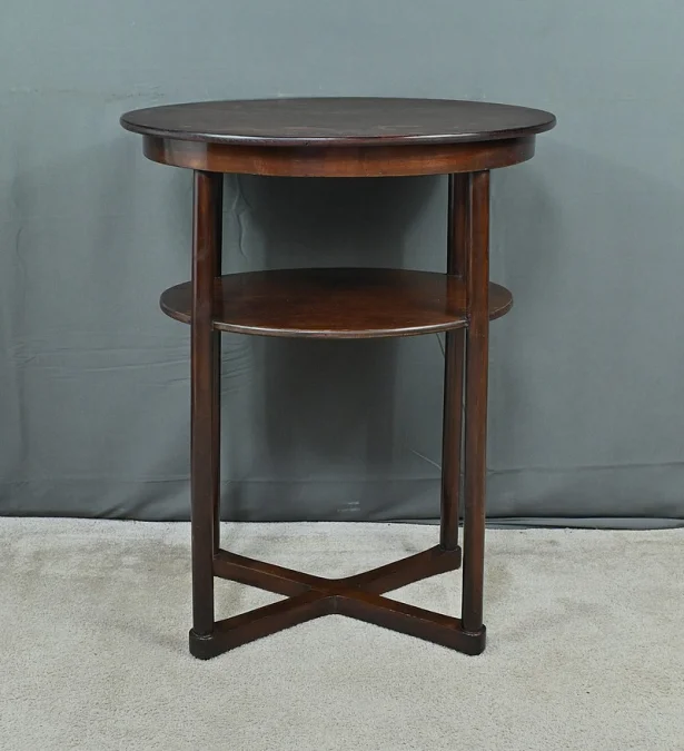 Guéridon en Hêtre, par J. Hoffmann, Maison Thonet, Art Déco – 1930