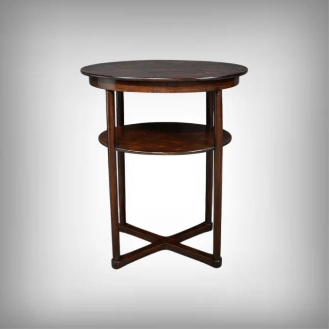 Guéridon en Hêtre, par J. Hoffmann, Maison Thonet, Art Déco – 1930