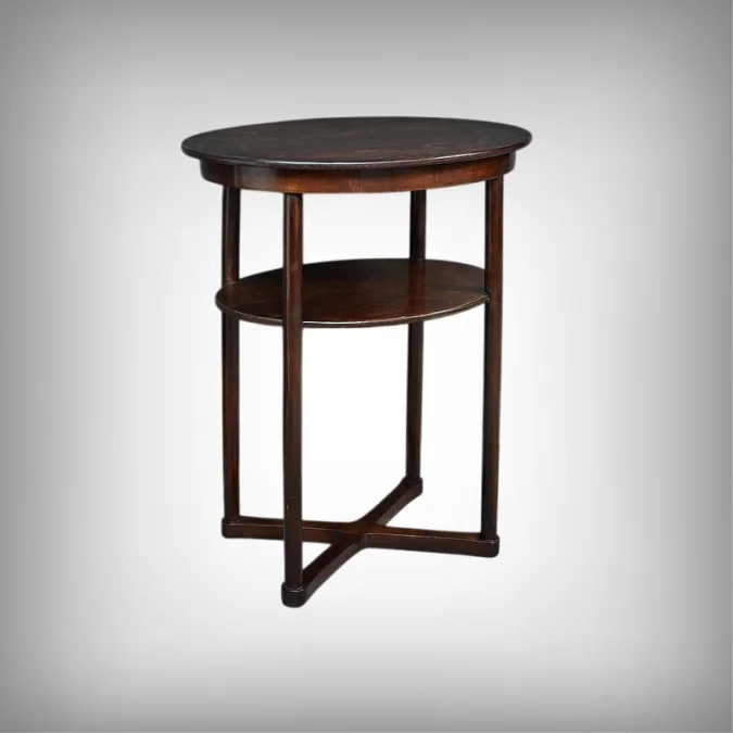 Guéridon en Hêtre, par J. Hoffmann, Maison Thonet, Art Déco – 1930