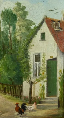 Paire de Tableaux « Scènes Campagnardes », signés A. Minne – Fin XIXe
