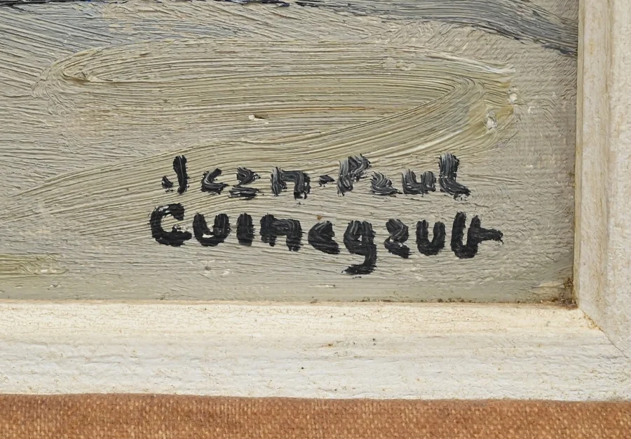 КАРТИНА с подписью JP GUINEGOULT