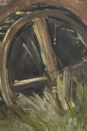 Grand Tableau « Le Moulin » signé Reney – 1re partie XXe