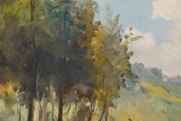 Grand Tableau « Le Moulin » signé Reney – 1re partie XXe
