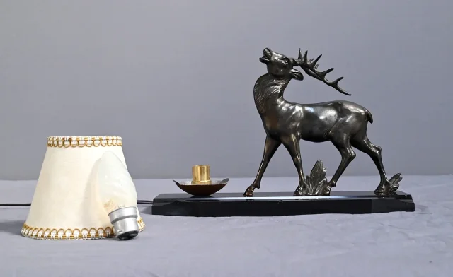 Lampe de Table « Cerf » Art Déco – 1930