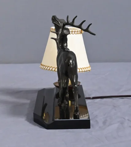 Lampe de Table « Cerf » Art Déco – 1930
