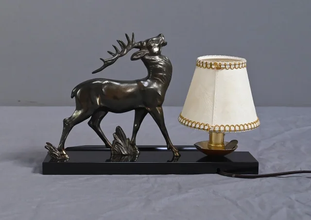 Lampe de Table « Cerf » Art Déco – 1930
