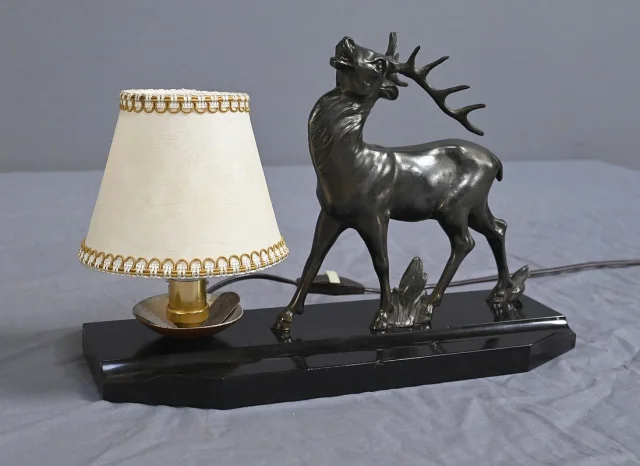 Lampe de Table « Cerf » Art Déco – 1930