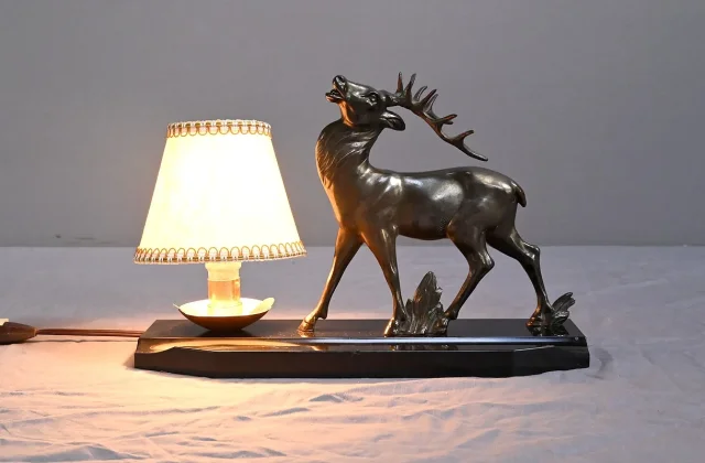 Lampe de Table « Cerf » Art Déco – 1930