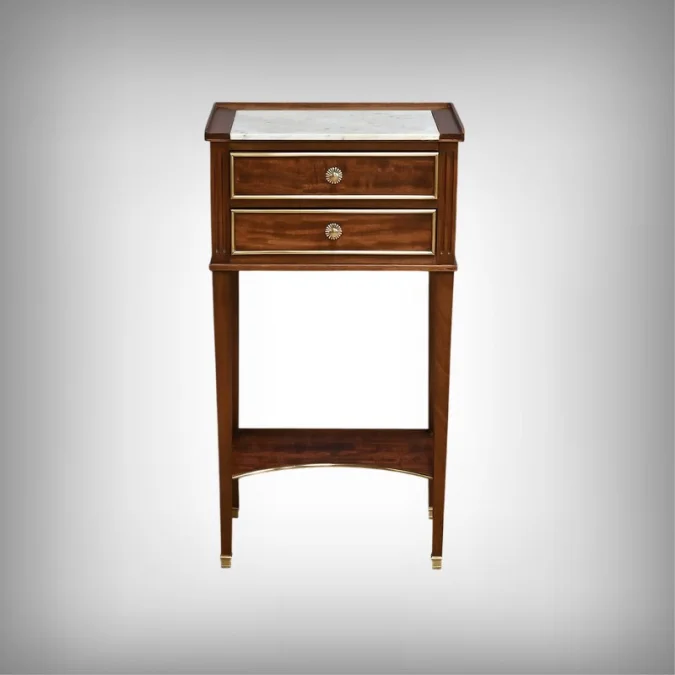 Petite Table de Salon en Acajou, Style Louis XVI – Milieu XXe