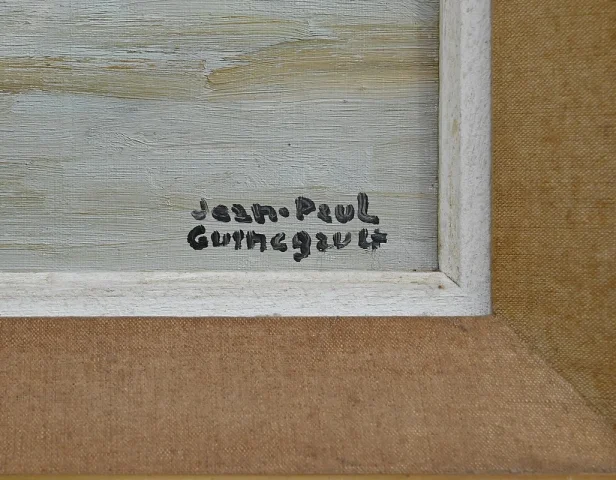 PINTURA DE BARCO firmada JP GUINEGAULT