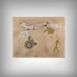 Peinture Rupestre du Tassili signée G. Le Poitevin – 1960