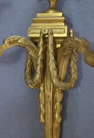 Paire d’Appliques en Bronze, style Louis XVI – Fin XIXe