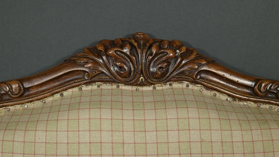 Fauteuil à la Reine en Hêtre, style Louis XV – Milieu XIXe