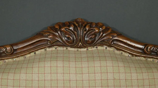 Fauteuil à la Reine en Hêtre, style Louis XV – Milieu XIXe