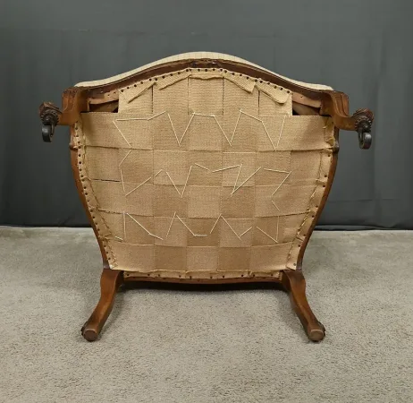 Fauteuil à la Reine en Hêtre, style Louis XV – Milieu XIXe