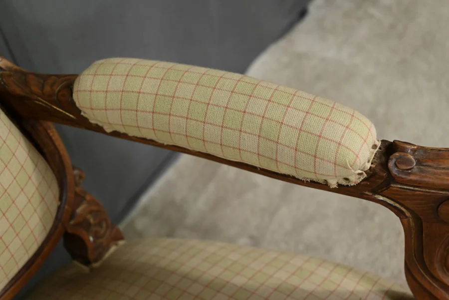 Fauteuil à la Reine en Hêtre, style Louis XV – Milieu XIXe