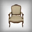 Fauteuil à la Reine en Hêtre, style Louis XV – Milieu XIXe