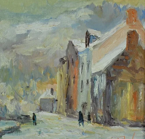 МАСЛО НА ХОЛСТЕ, подписано JJ DUBUC 1980