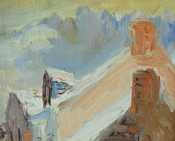 МАСЛО НА ХОЛСТЕ, подписано JJ DUBUC 1980