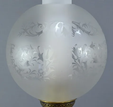 Paire de Lampes à Pétrole électrifiées en Céladon, époque Napoléon III – 2ème partie XIXe