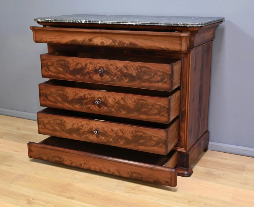LOUIS PHILIPPE STYLE CHEST OF DRAWERS