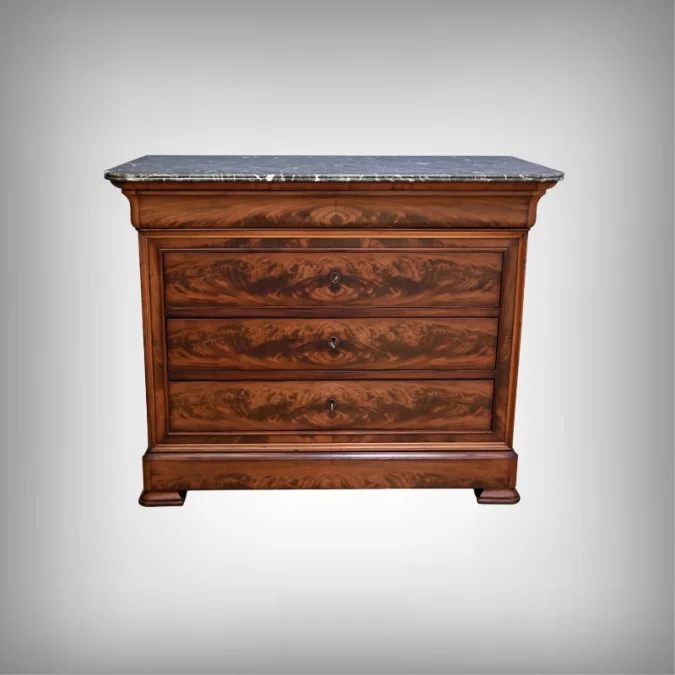 LOUIS PHILIPPE STYLE CHEST OF DRAWERS
