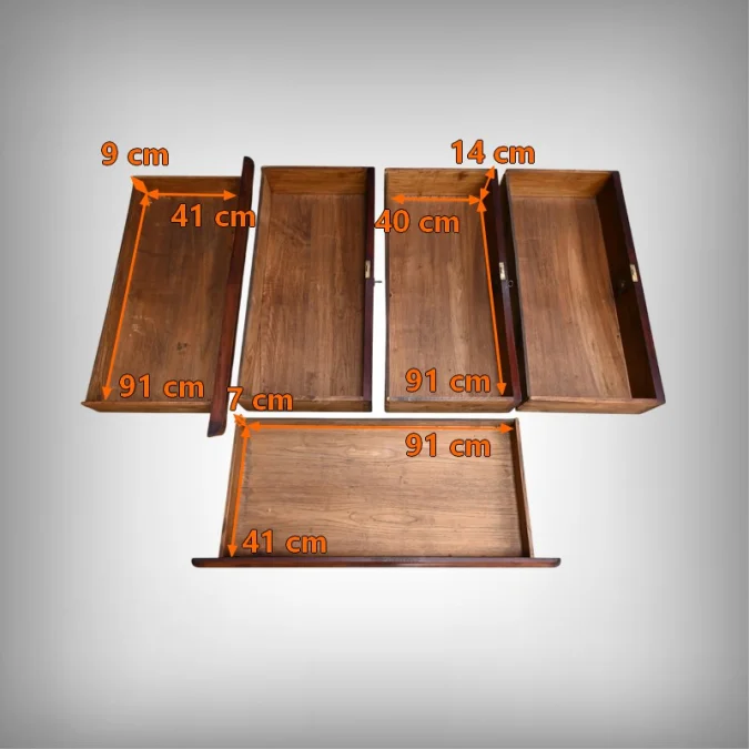 LOUIS PHILIPPE STYLE CHEST OF DRAWERS