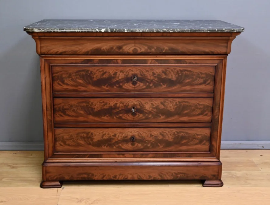 LOUIS PHILIPPE STYLE CHEST OF DRAWERS