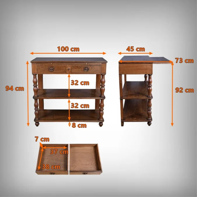 LOUIS PHILIPPE STYLE SIDE TABLE