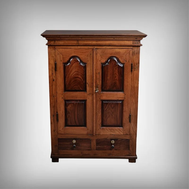 Petite Armoire à Épices en Teck et Palissandre, Pondichéry, Inde – Fin XIXe
