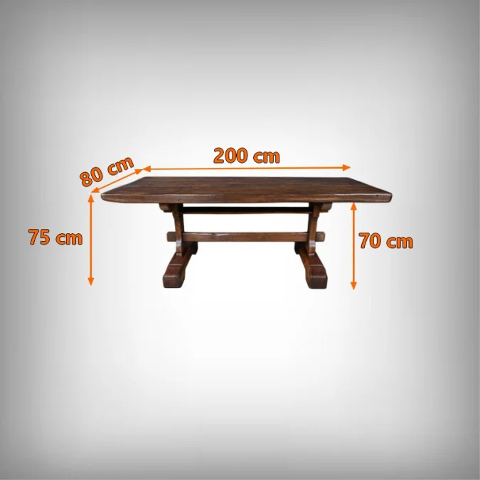 Table de Monastère en Chêne – 1re partie XXe