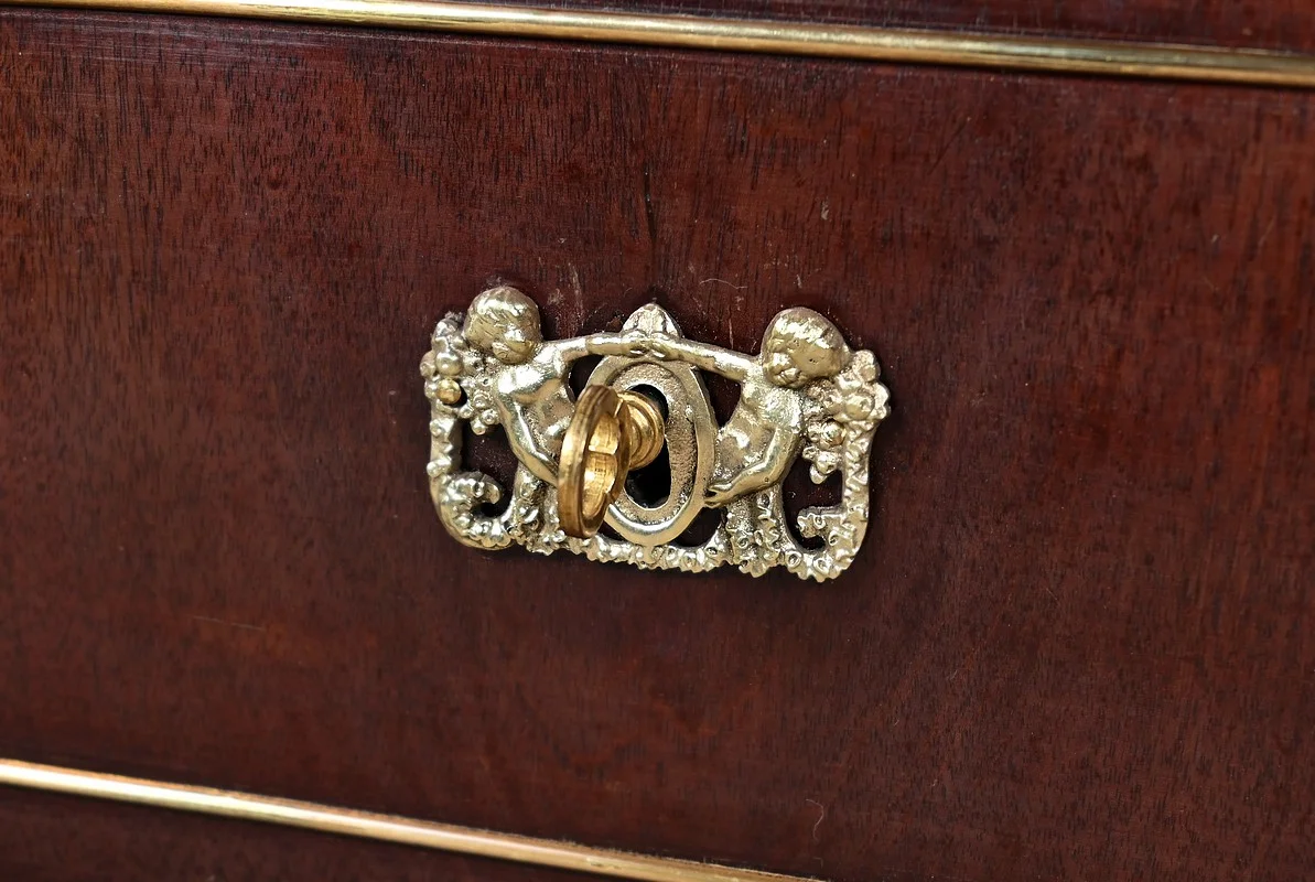 Petit Meuble Vitrine en Acajou, style Louis XVI – Fin XIXe