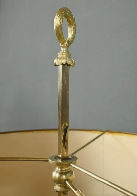 Grande Lampe Bouillotte en Bronze Doré, style Louis XVI – 1ère partie XXe