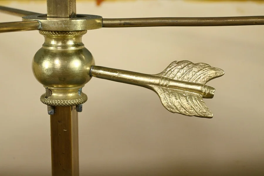 Grande Lampe Bouillotte en Bronze Doré, style Louis XVI – 1ère partie XXe