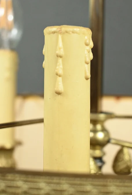 Grande Lampe Bouillotte en Bronze Doré, style Louis XVI – 1ère partie XXe