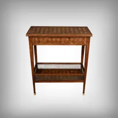 Table de Salon en Marqueterie d’Acajou, style Louis XVI – 1920
