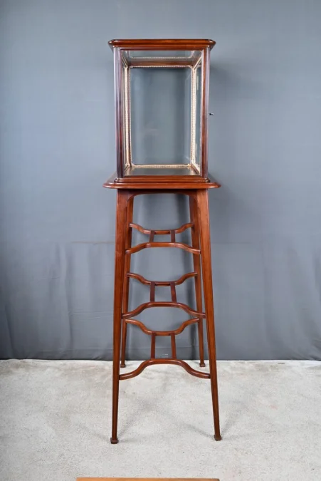 Vitrine de Présentation en Acajou, Art Nouveau – 1900